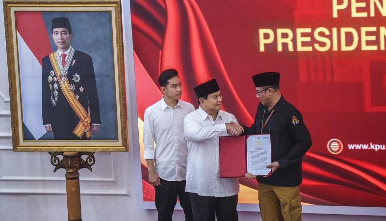 KPU Tetapkan Prabowo-Gibran jadi Presiden-Wakil Presiden Terpilih